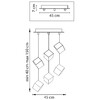 Миниатюра фото подвесной светильник lightstar qubica 805569 | 220svet.ru
