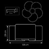 Миниатюра фото потолочная люстра lightstar simple light 811 811050 | 220svet.ru