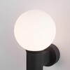 Миниатюра фото уличный настенный светильник elektrostandard sfera 35126/d черный a060122 | 220svet.ru