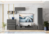 Миниатюра фото тв-тумба woodville сибити графит серый 582759 | 220svet.ru
