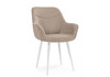 Миниатюра фото стул на металлокаркасе woodville флюид бежевый (zd 210) / белый 642966 | 220svet.ru