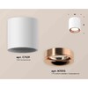 Миниатюра фото комплект накладного светильника ambrella light techno spot xs7531025 swh/ppg белый песок/золото розовое полированное (c7531, n7015) | 220svet.ru