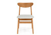 Миниатюра фото стул деревянный woodville okava бежевый / орех 15973 | 220svet.ru