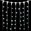 Миниатюра фото гирлянда занавес 2 x 1 м белый 220в, 200 led, провод прозрачный пвх, ip54 ltc pcl202-10-2w | 220svet.ru