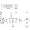 Миниатюра фото подвесная люстра lightstar (571735+214436-5+202430-5) lr7353650 | 220svet.ru