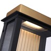 Миниатюра фото уличный настенный светодиодный светильник favourite glow 4302-1w | 220svet.ru