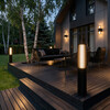 Миниатюра фото садово-парковый светодиодный светильник 3000k ip54 elektrostandard entero 35189/f черный | 220svet.ru