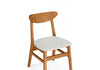 Миниатюра фото стул деревянный woodville okava бежевый / орех 15973 | 220svet.ru
