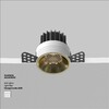 Миниатюра фото встраиваемый точечный светодиодный светильник maytoni round dl058-12w3k-trs-bs | 220svet.ru
