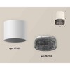 Миниатюра фото комплект накладного светильника ambrella light techno spot xs7401021 swh/bk белый песок/тонированный (c7401, n7192) | 220svet.ru
