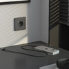 Миниатюра фото розетка с заземлением шторками и usb тип a+c графит матовый werkel w1171764 | 220svet.ru