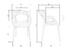 Миниатюра фото стул обеденный dobrin masters lmzl-pp601-n_p-gr-04-12200 | 220svet.ru