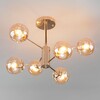 Миниатюра фото потолочная люстра eurosvet 30166/6 золото | 220svet.ru