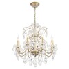 Миниатюра фото подвесная люстра crystal lux odelis sp8 gold | 220svet.ru