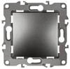 Миниатюра фото кнопка эра 12 10ax 250v графит 12-1111-12 б0047836 | 220svet.ru