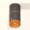 Миниатюра фото комплект накладного светильника ambrella light techno spot xs7403082 dch/cf черный хром/кофе (c7403, a2072, c7403, n7195) | 220svet.ru