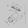 Миниатюра фото трековый магнитный светодиодный светильник maytoni focus zoom tr211-1-12w4k-z-w | 220svet.ru