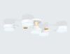 Миниатюра фото потолочная светодиодная люстра на штанге с пультом ду ambrella light comfort fl4834 | 220svet.ru