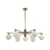 Миниатюра фото потолочная люстра на штанге lumion carmela 8278/9 латунь | 220svet.ru