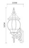 Миниатюра фото уличный настенный светильник arte lamp atlanta a1041al-1bn | 220svet.ru