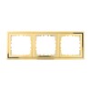 Миниатюра фото рамка lk studio 3-постовая (золото) classic 894316-1 | 220svet.ru