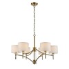 Миниатюра фото подвесная люстра indigo boheme 13031/6p brass v000525 | 220svet.ru