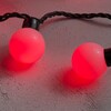 Миниатюра фото гирлянда «шарики» 5м красная 220в, диаметр шарика 40мм, 20 led, провод черный каучук, ip65 ltc hb20-1-2r | 220svet.ru