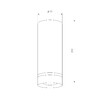 Миниатюра фото накладной светодиодный светильник elektrostandard topper dlr022 12w 4200k белый | 220svet.ru
