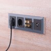 Миниатюра фото акустическая розетка werkel черные матовый w1185008 | 220svet.ru