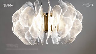 Миниатюра фото подвесная светодиодная люстра odeon light siama 5089/115l латунь | 220svet.ru